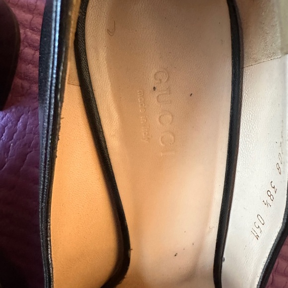 Gucci Marmont Black Leather Fringe Loafers - Picture 2 of 9